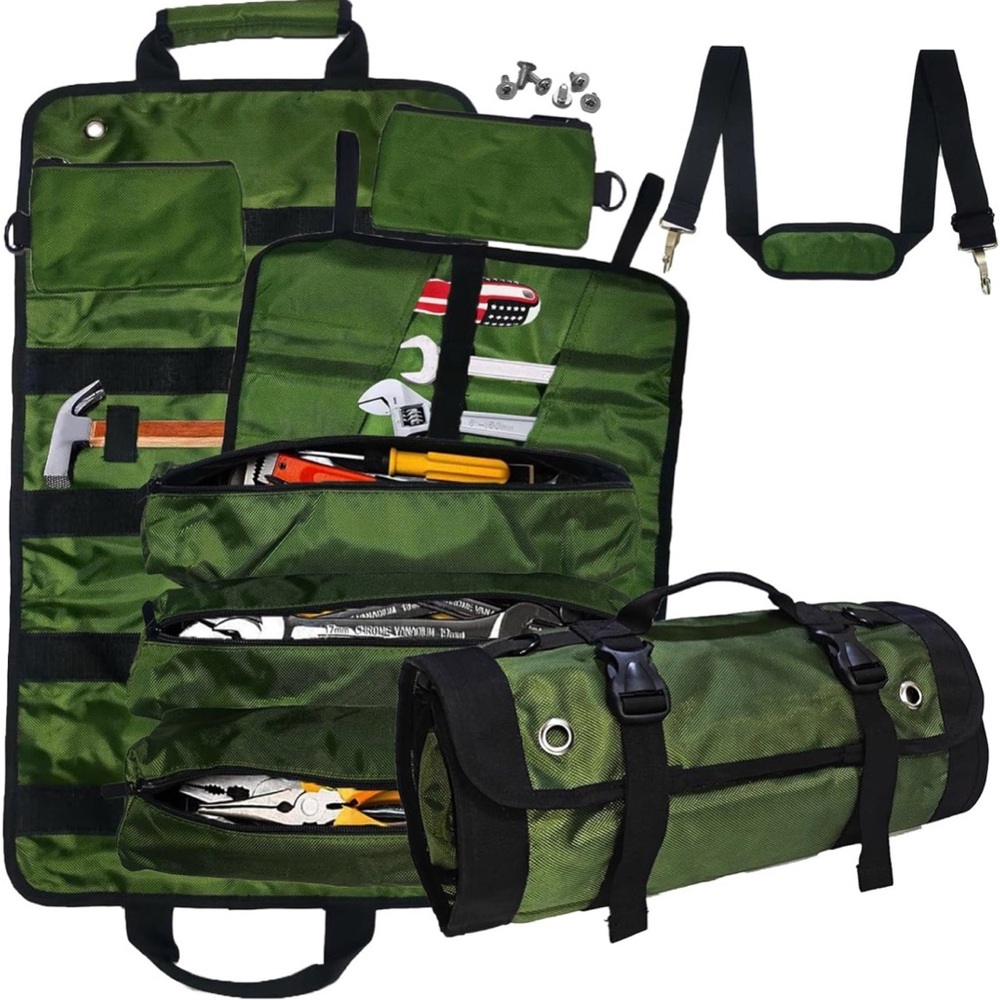 Durable Green Duffel Bag for Tools